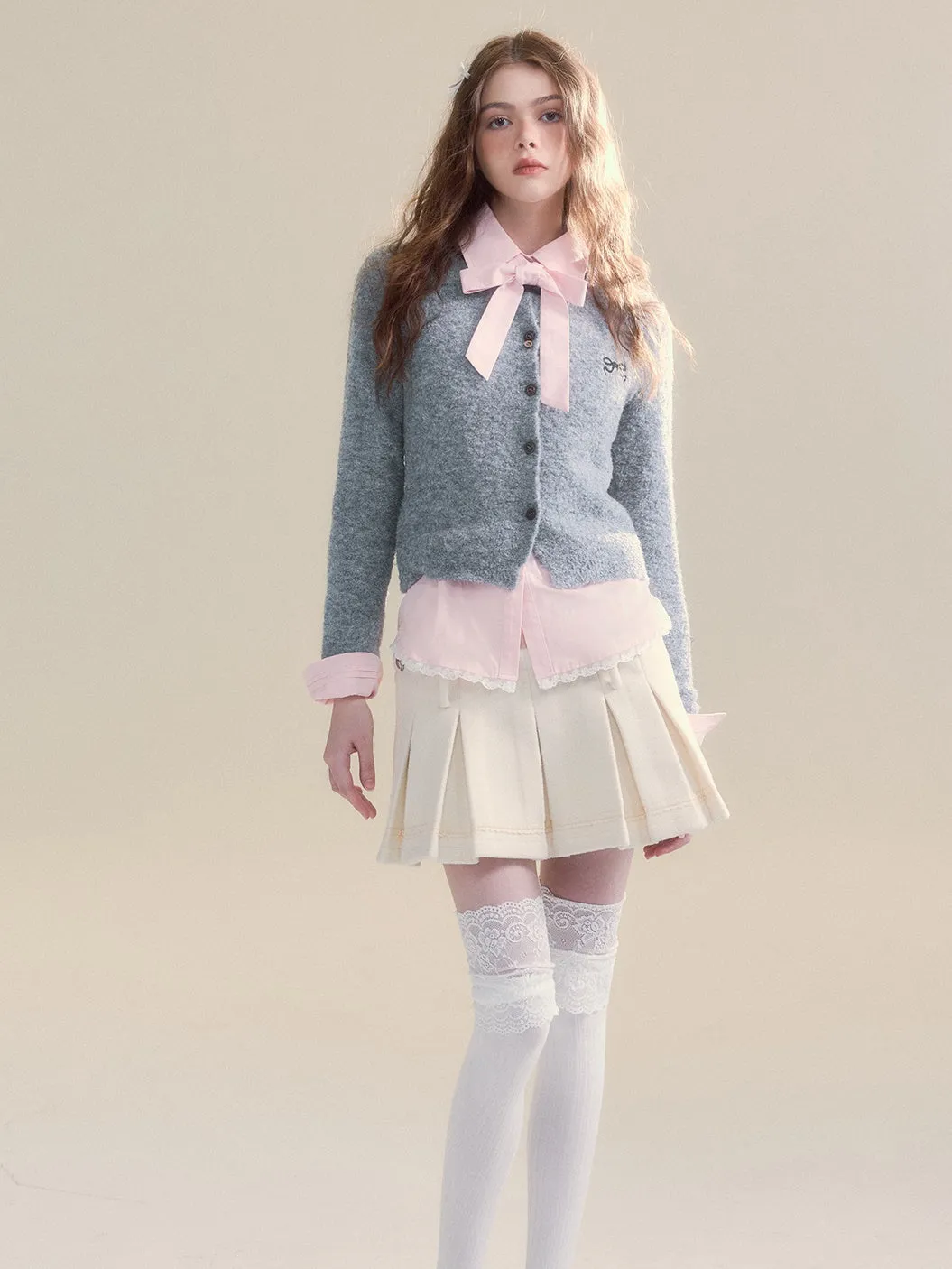 2Way Design Removable Pleated Culottes Skirt