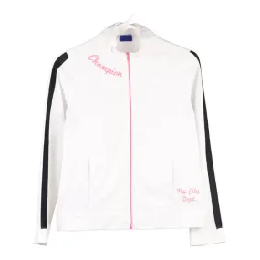 Age 11-12 Champion Track Jacket - Large White Polyester