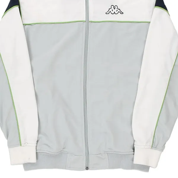 Age 12-13 Kappa Track Jacket - Medium Grey Polyester