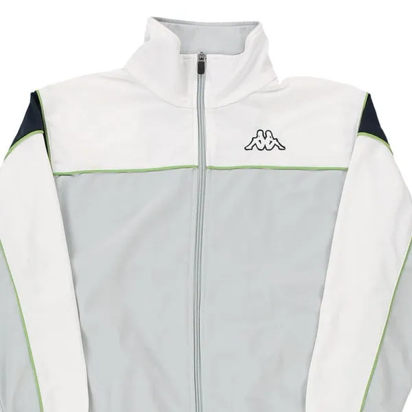 Age 12-13 Kappa Track Jacket - Medium Grey Polyester