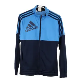 Age 13-14 Adidas Track Jacket - Large Blue Polyester
