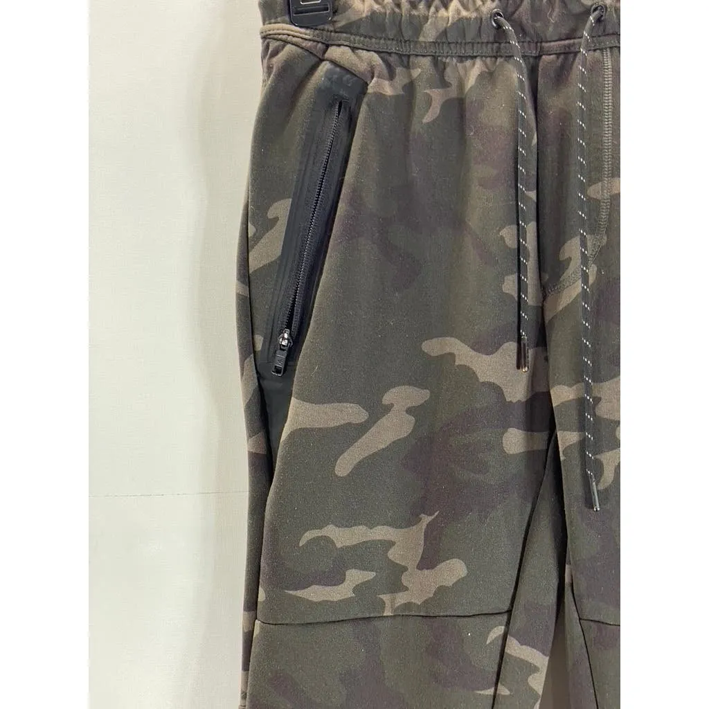 AMERICAN EAGLE OUTFITTERS Men's Green Camo Drawstring Pull-On Joggers SZ XS
