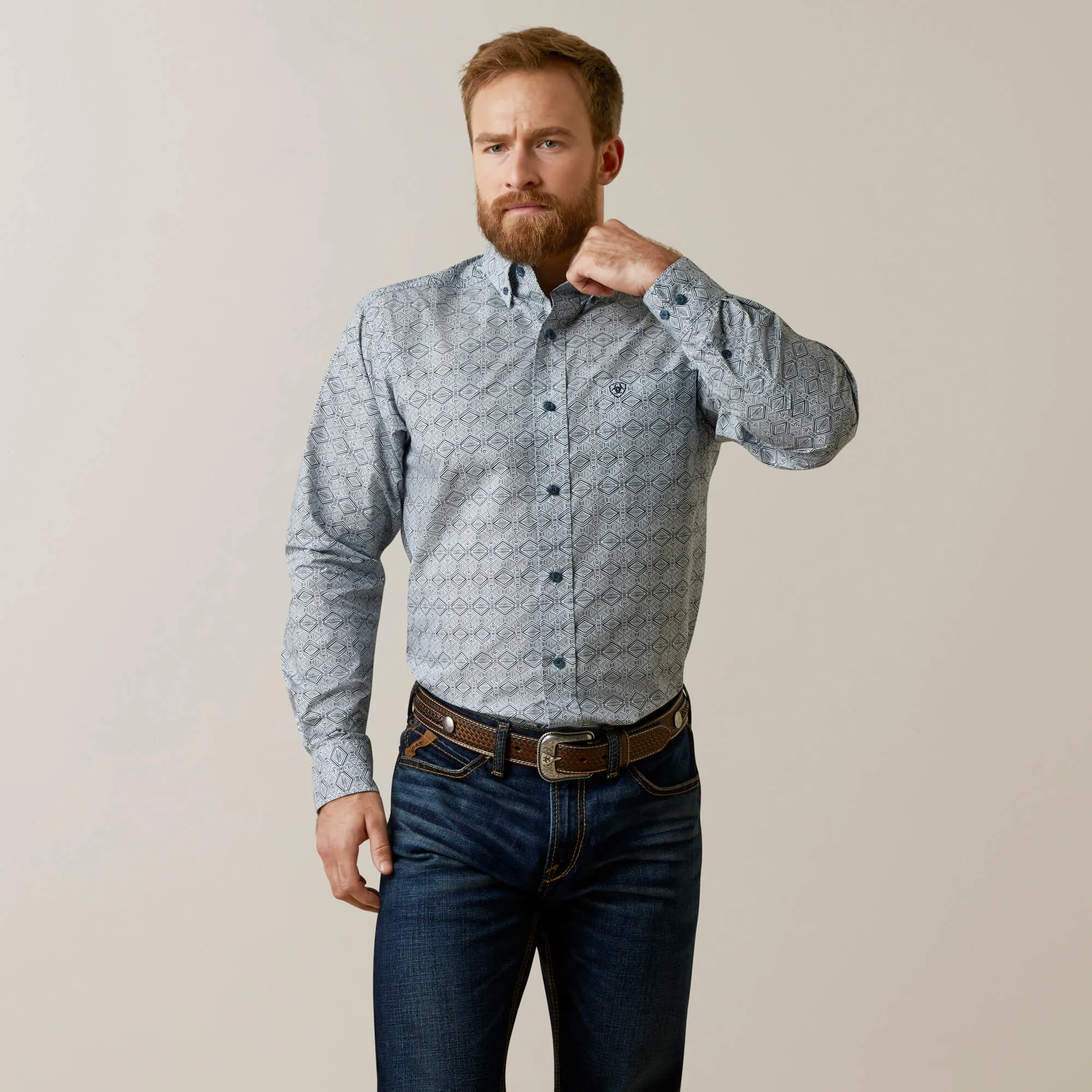 ARIAT Men's Orville Fitted L/S Shirt 10044870