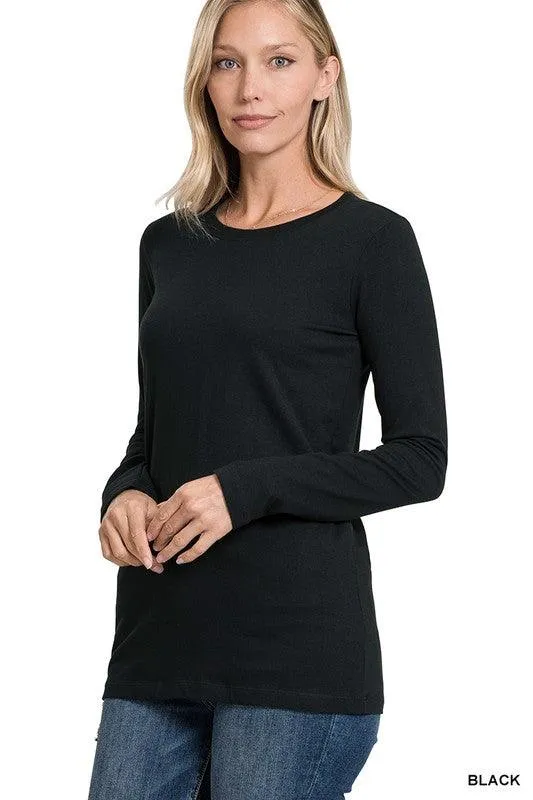 Basic Crew Neck T-Shirt Top