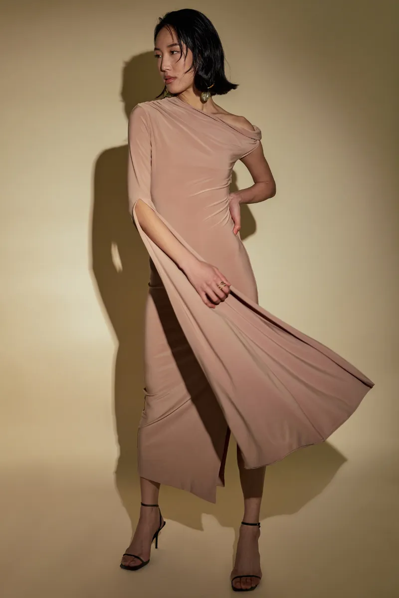 BEGONIA MIDAXI DRESS IN NEUTRAL