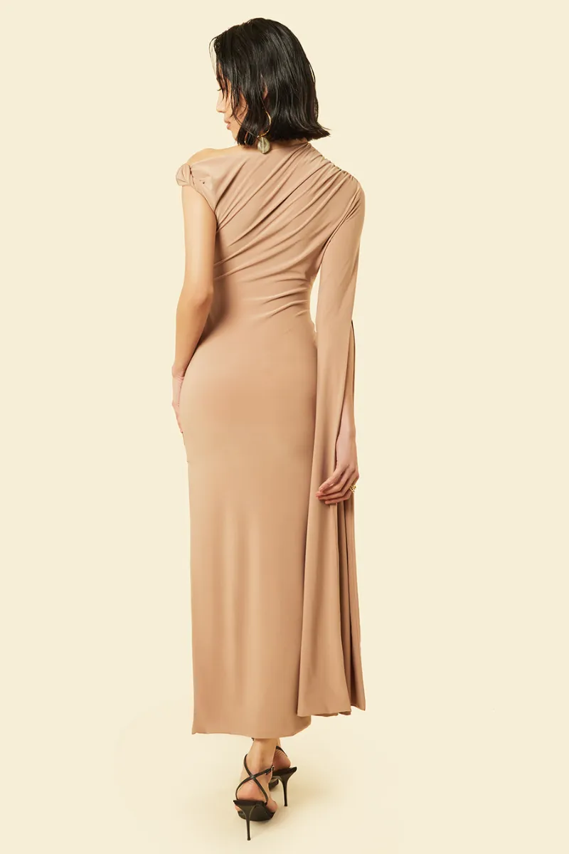 BEGONIA MIDAXI DRESS IN NEUTRAL