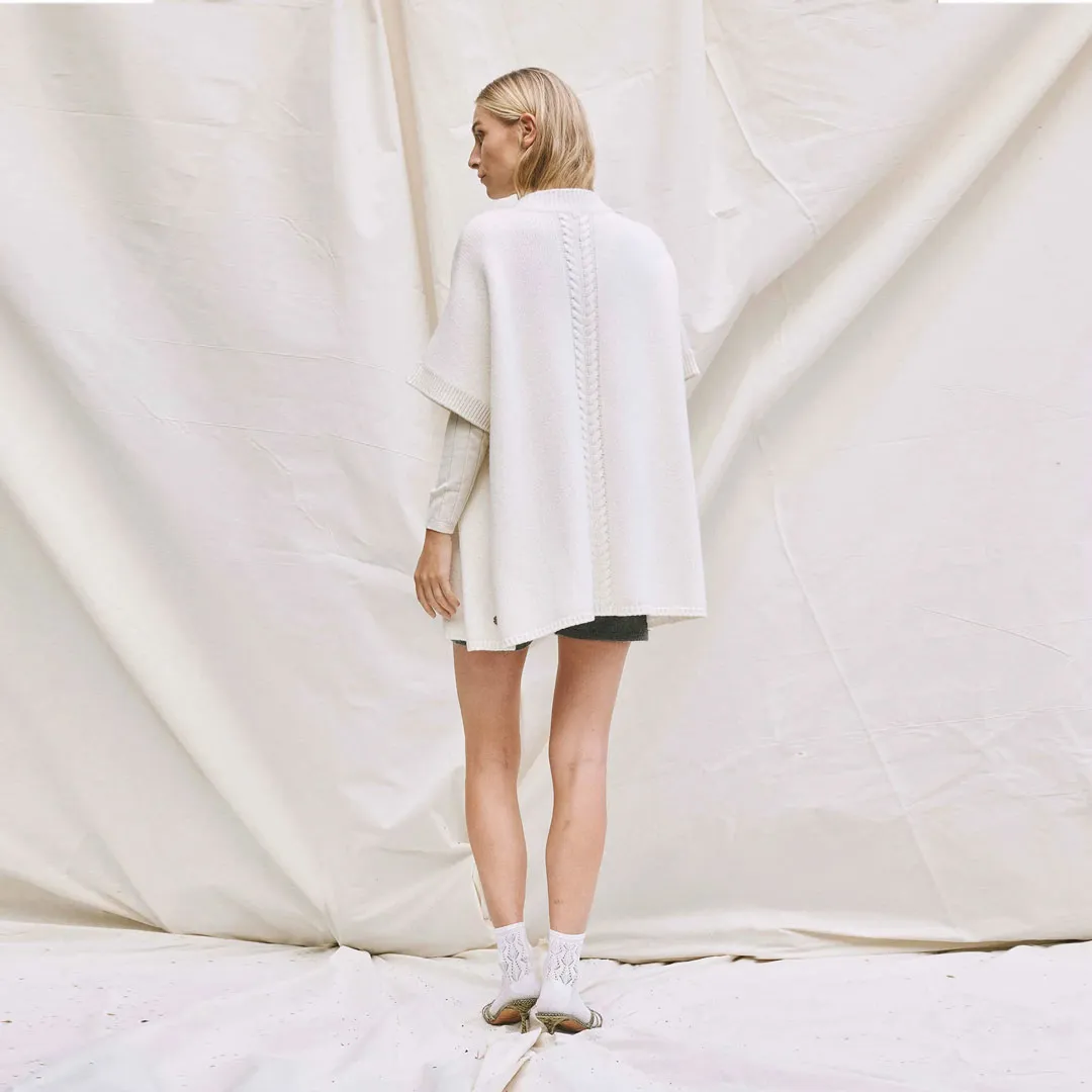 BETA STUDIOS Giselle cape - hvid