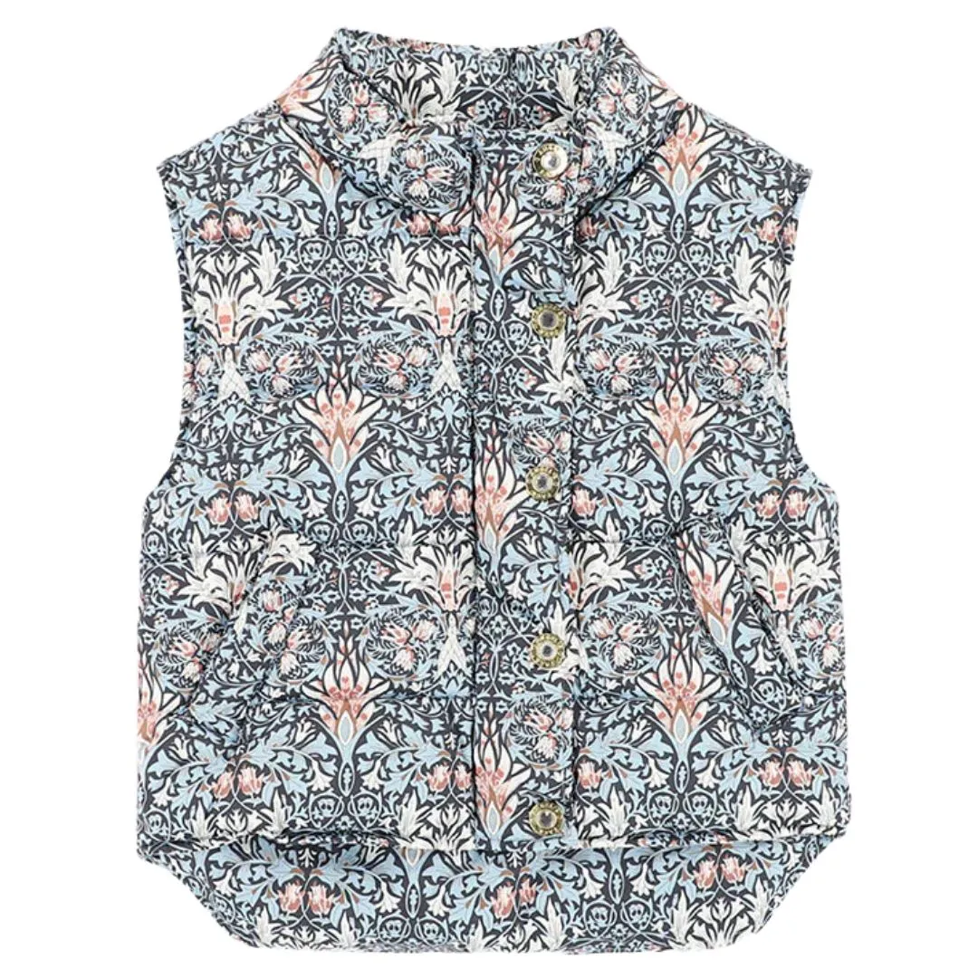 Blue Floral 'Tabatha' Gilet