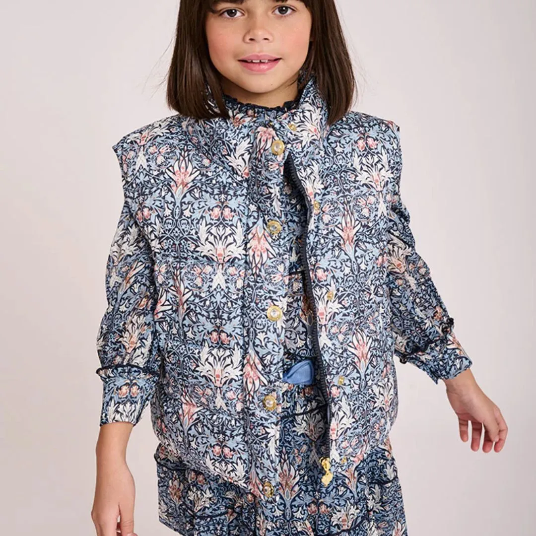 Blue Floral 'Tabatha' Gilet