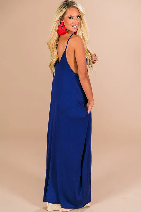 Boardwalk T-Shirt Maxi in Navy