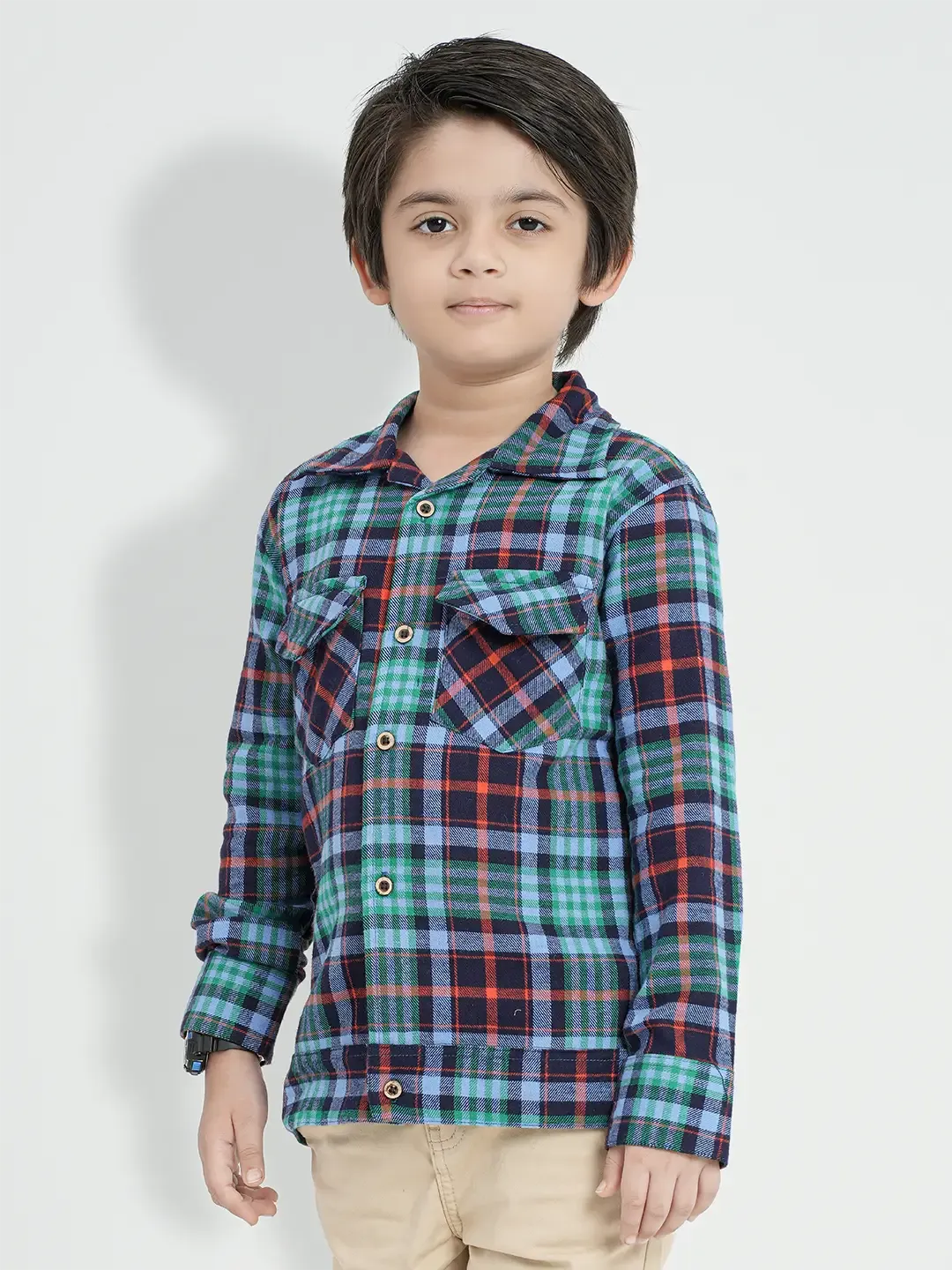 Boys Tartan Shacket