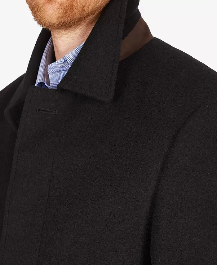 Calvin Klein Mens Regular fit Overcoat Coat 42 R Black Solid