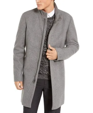 Calvin Klein Mens Slim fit Overcoat Coat 40 R Grey