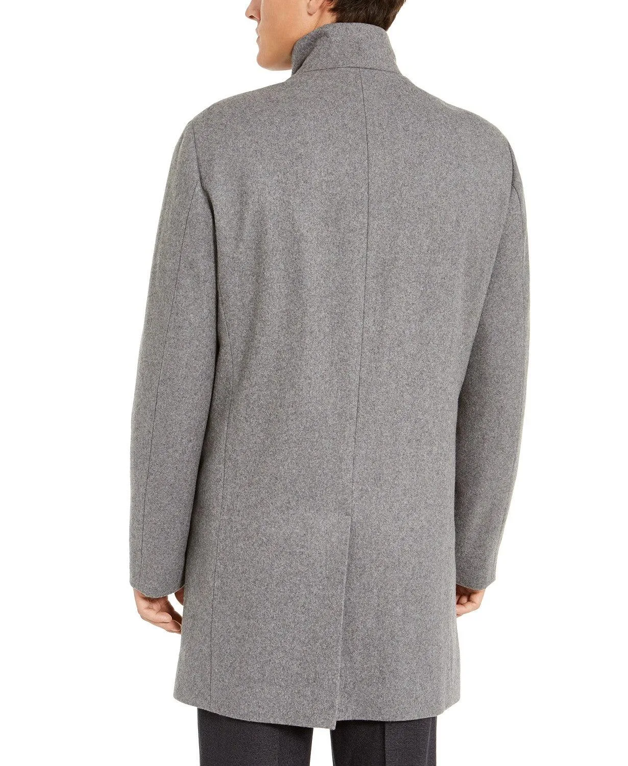 Calvin Klein Mens Slim fit Overcoat Coat 40 R Grey