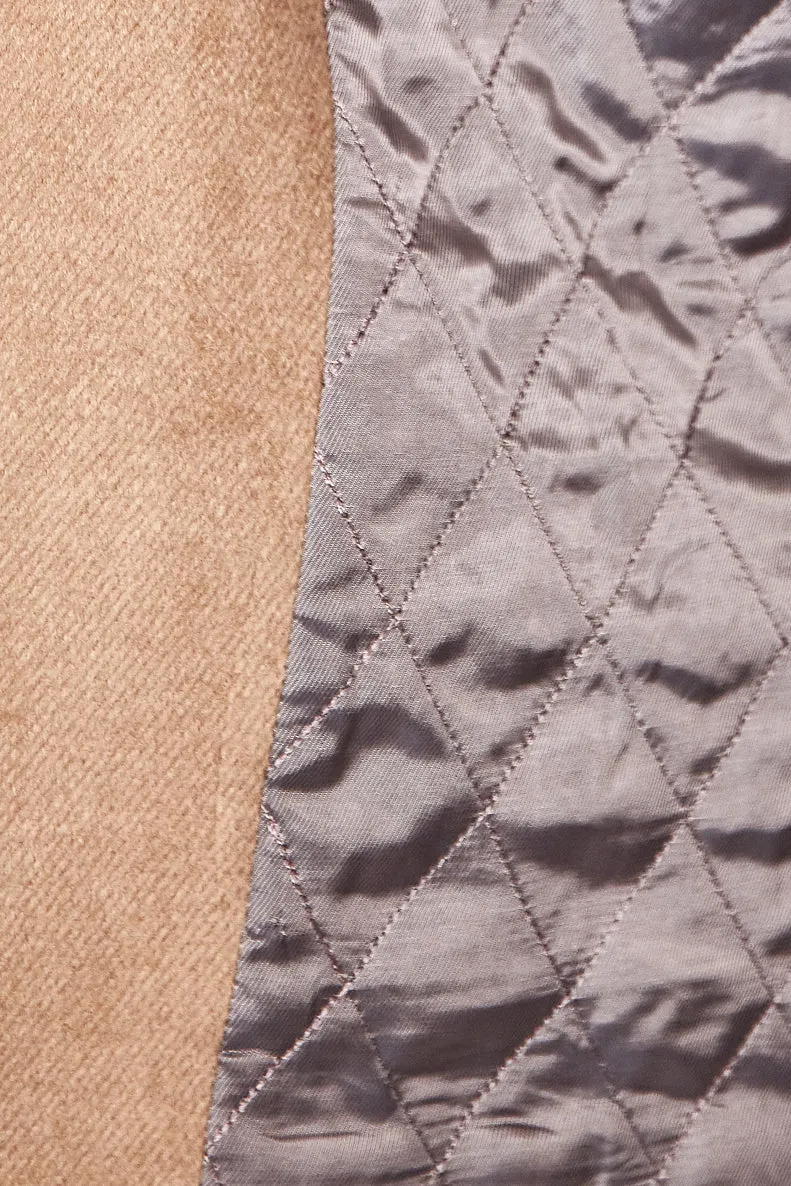 Camel Wool & Cashmere Overcoat