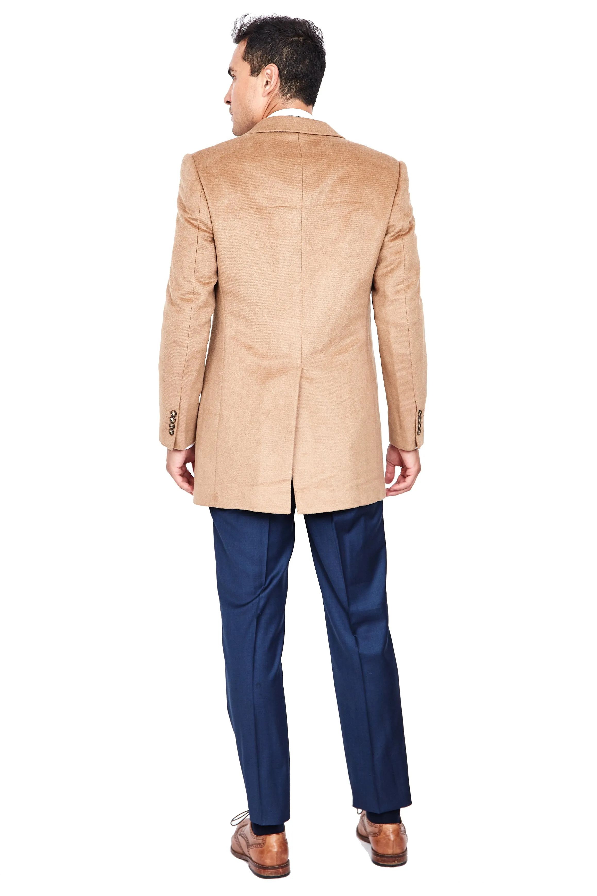 Camel Wool & Cashmere Overcoat