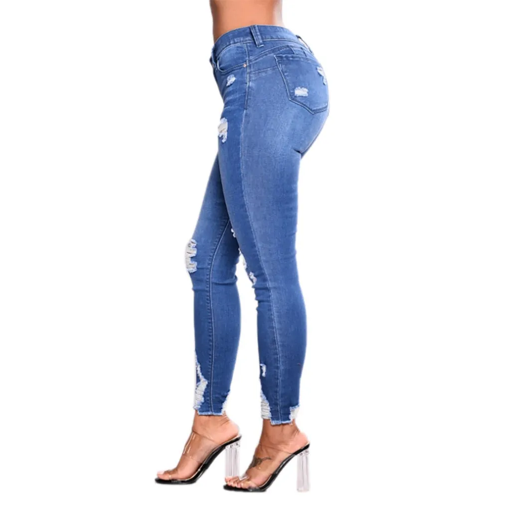Casual All Seasons Jeans For Women