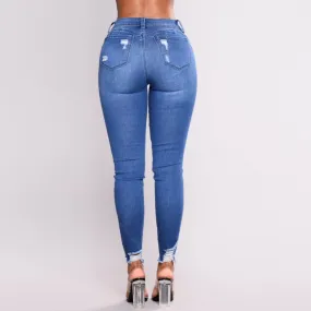 Casual All Seasons Jeans For Women
