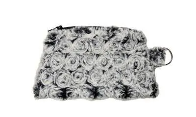Coin Purse & Cosmetic Bag - Rosebud Faux Fur (Limited Availability)