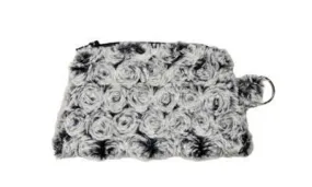 Coin Purse & Cosmetic Bag - Rosebud Faux Fur (Limited Availability)