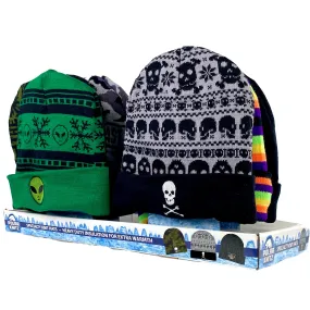 Cuffed Knit Hat Beanie Assortment - 12 Pieces Per Retail Ready Display 22663