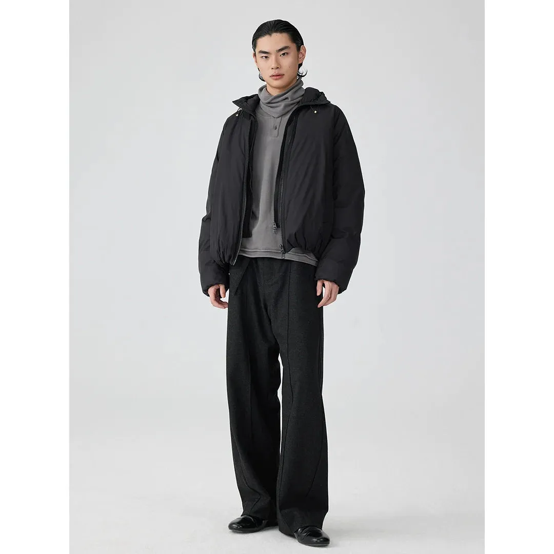 Detachable Hood Puffer Jacket