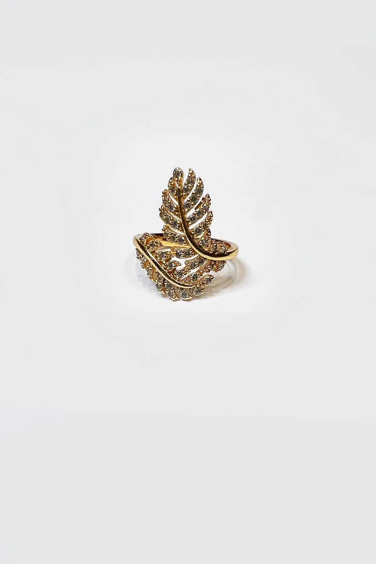 Diamond Leaf Ring - S23 - WJW0051