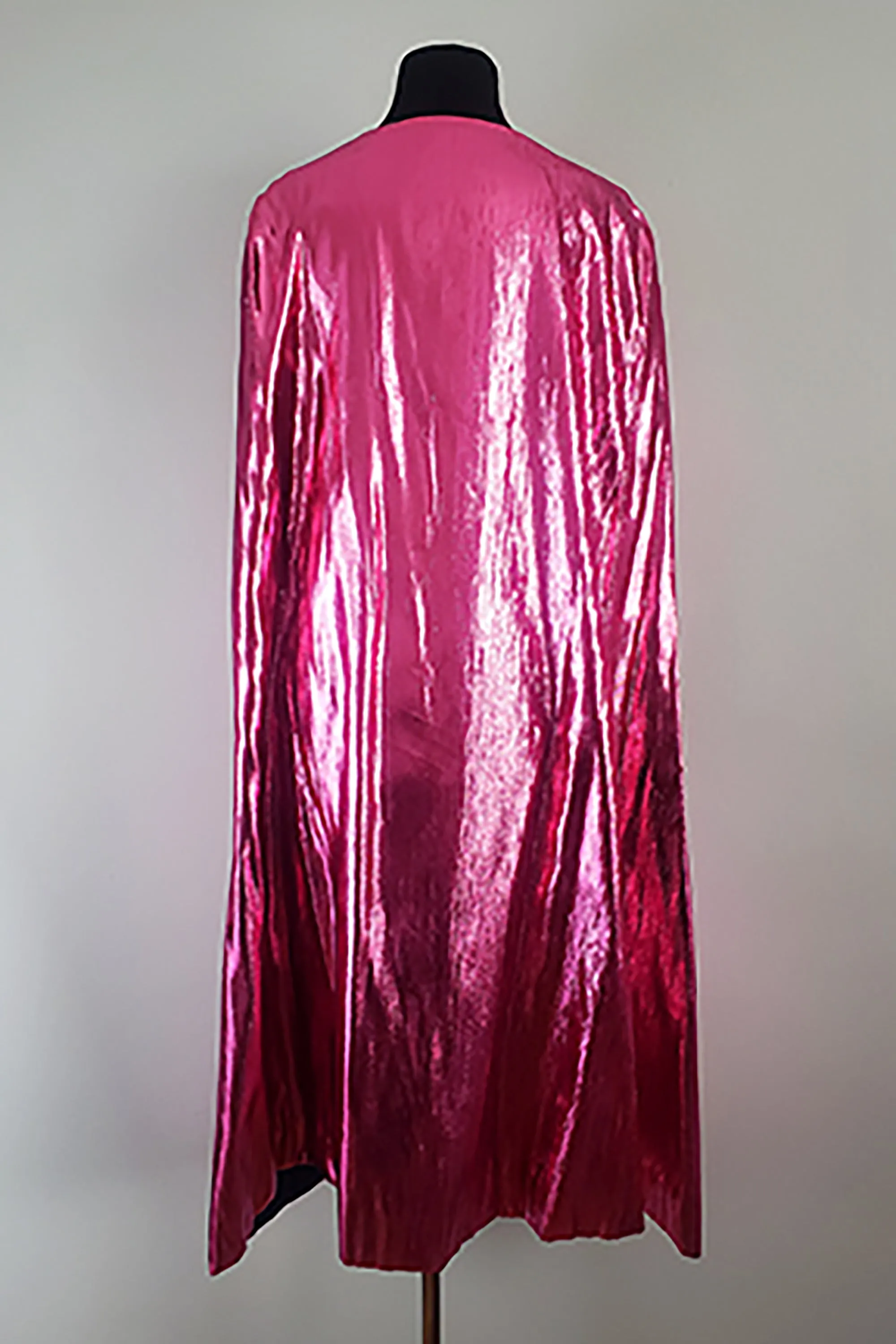 Dietrich Cape in Pink Lamé