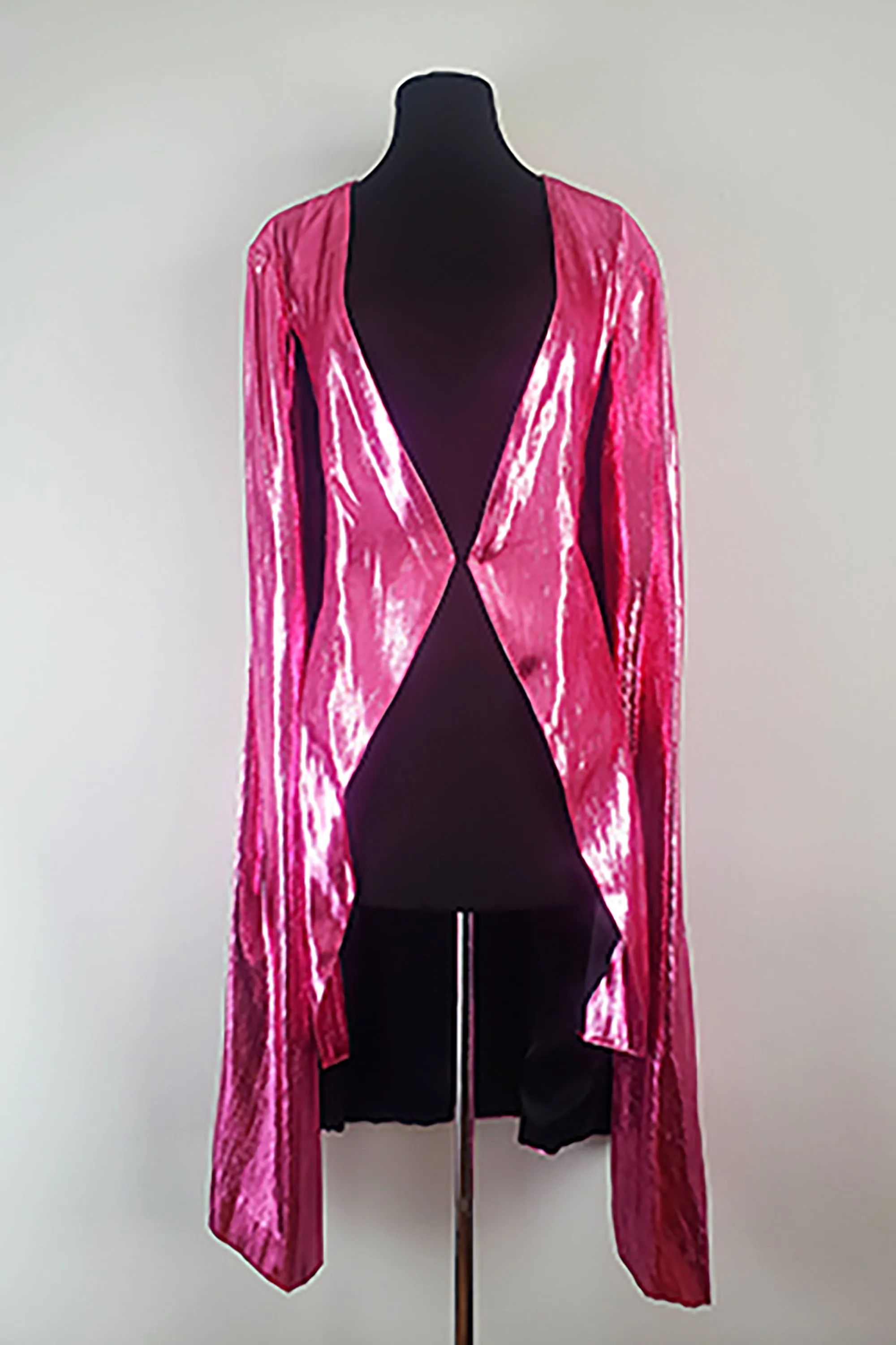 Dietrich Cape in Pink Lamé
