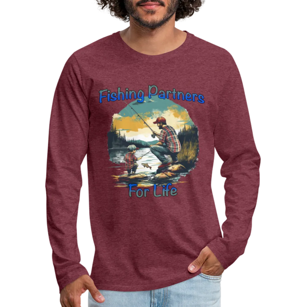 Fishing Partners for Life (Dad and Son) Men's Premium Long Sleeve T-Shirt