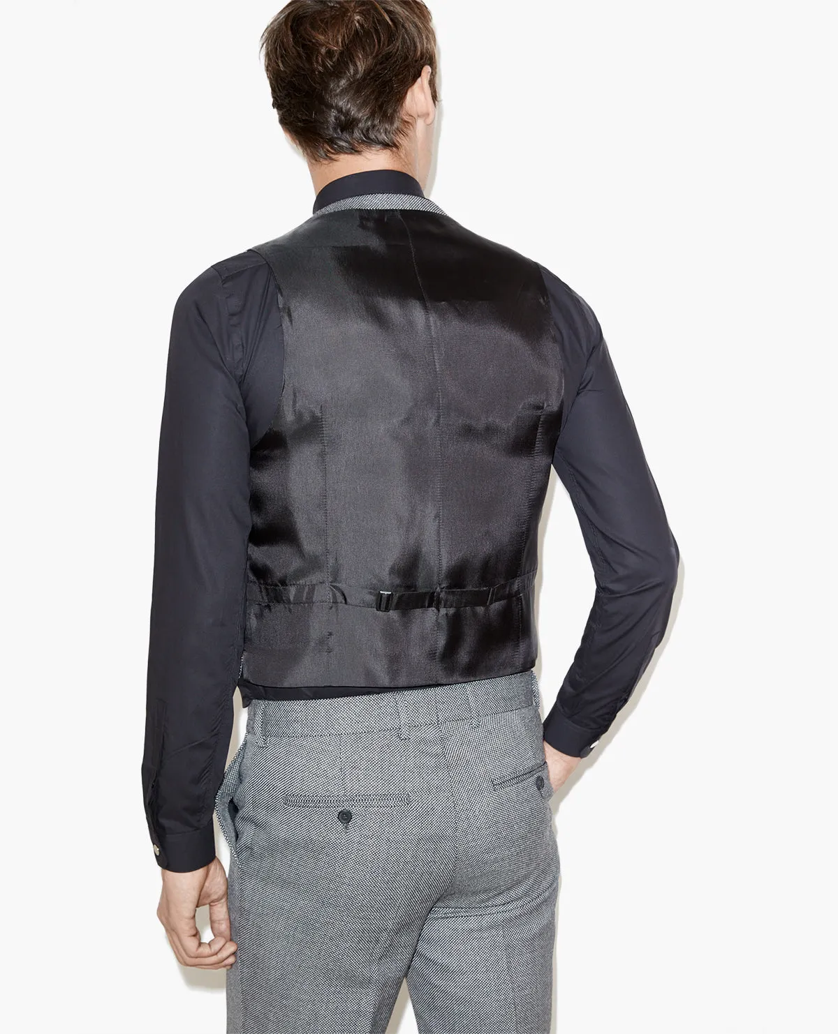 Gilet de costume motif caviar