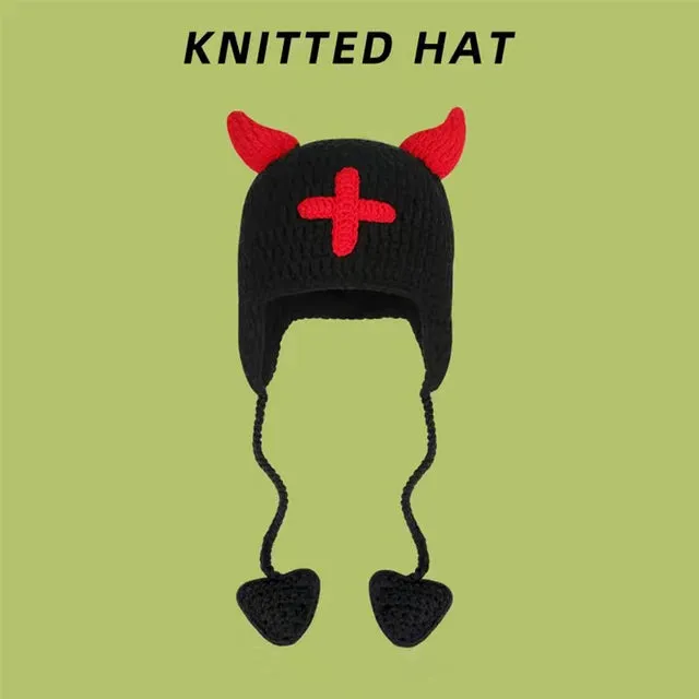 Gothic Cross Knit Hat