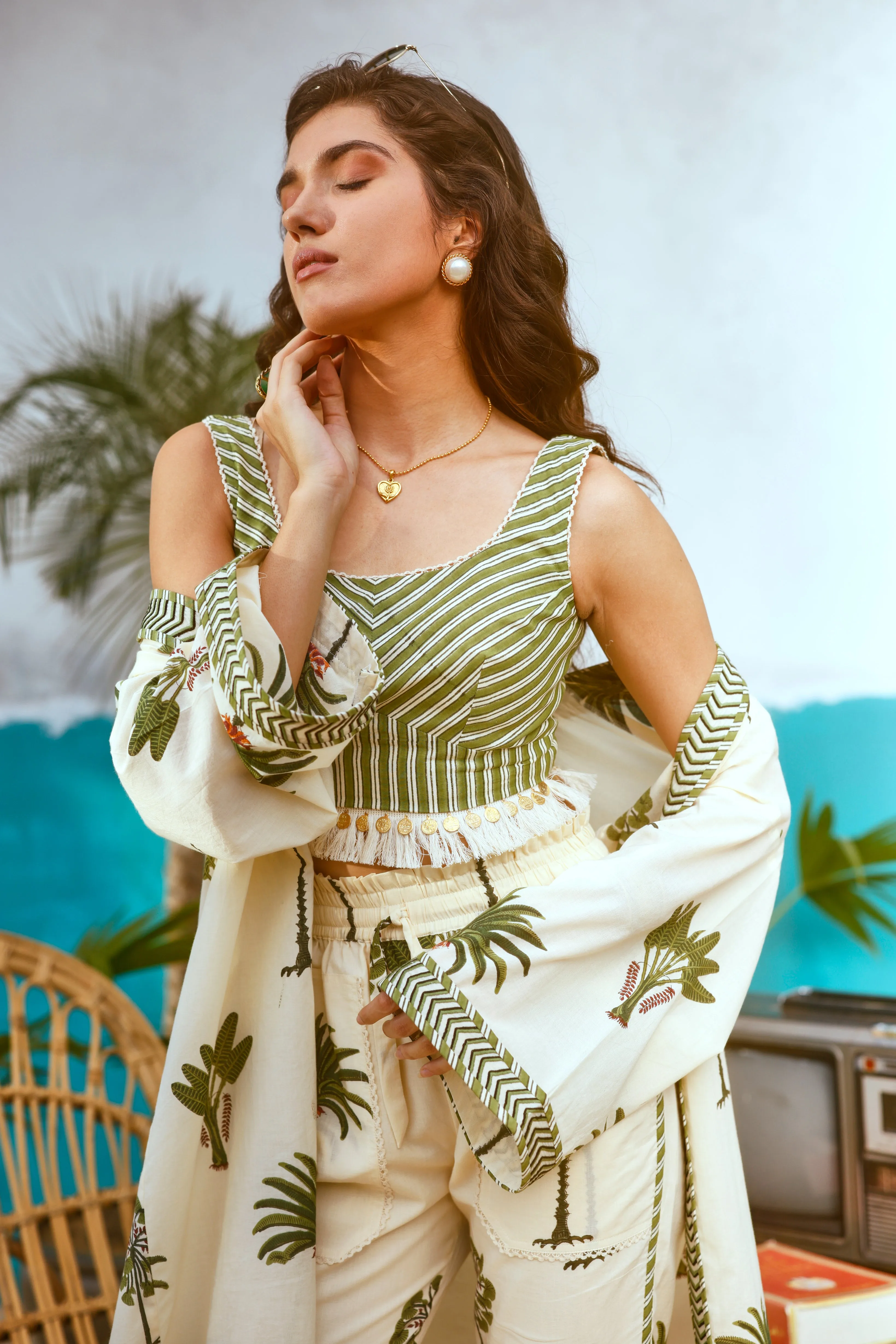 Green Palm Tree Cape