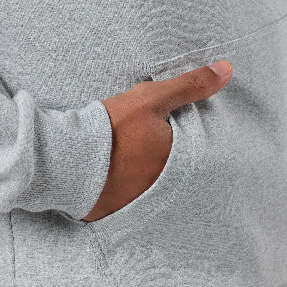 Gym Coffee Chill Hoodie - Mens - Grey Melange
