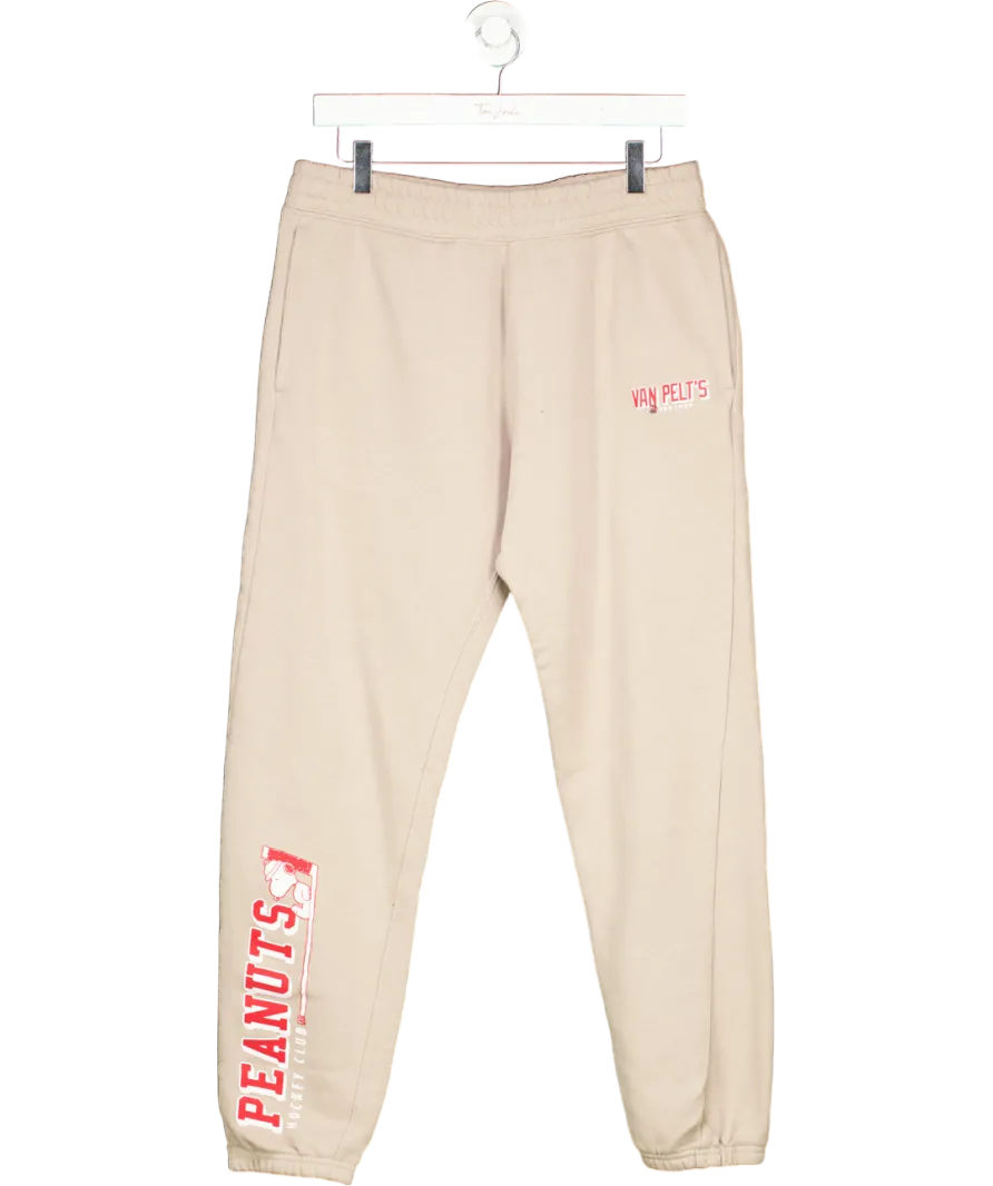 H&M Beige Van Pelts Regular Fit Joggers UK M