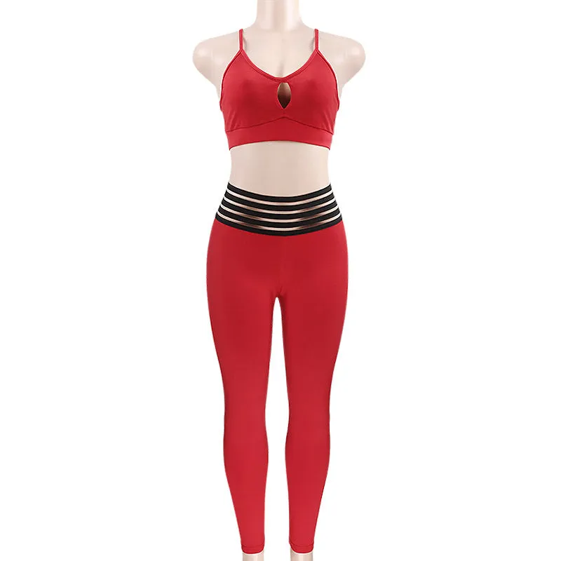 High Waist Patchwork Long Skinny Pants