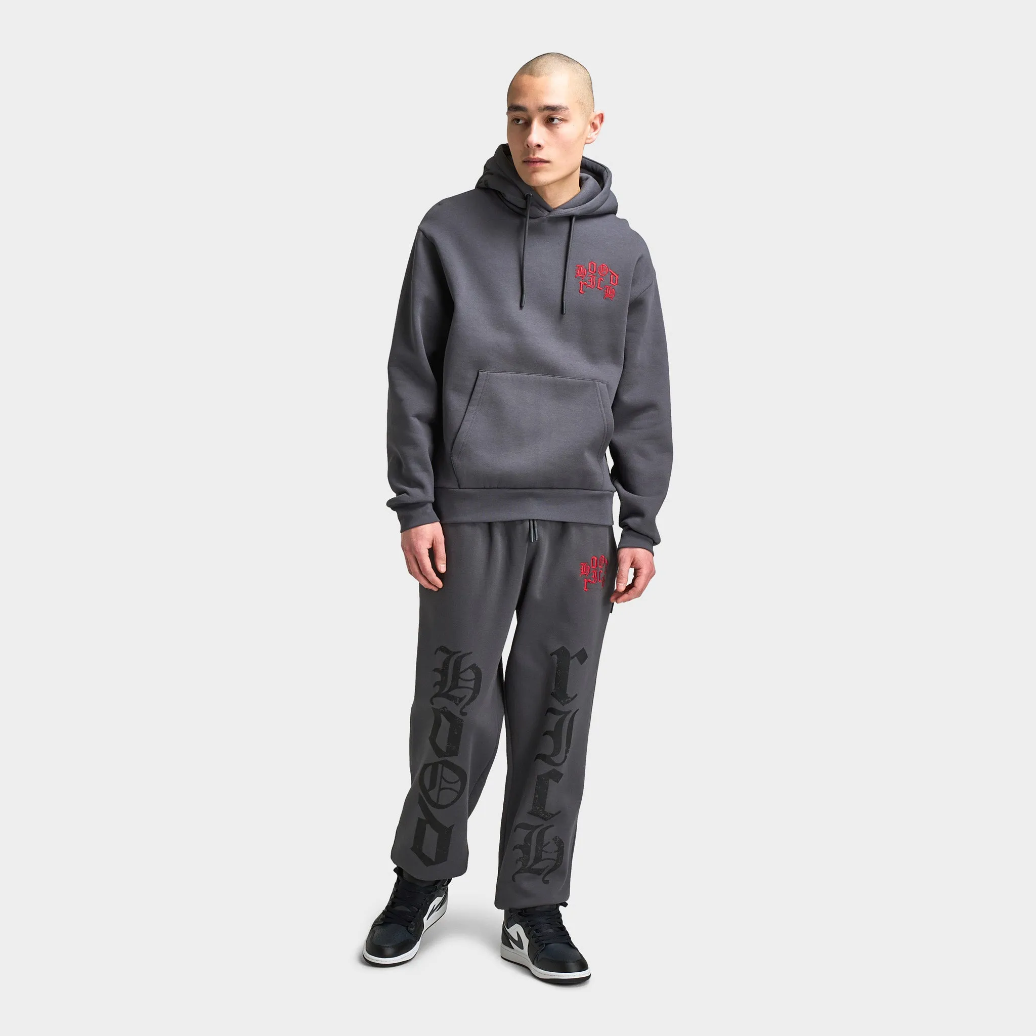 Hoodrich Crown Oversized Joggers Asphalt / Lychee