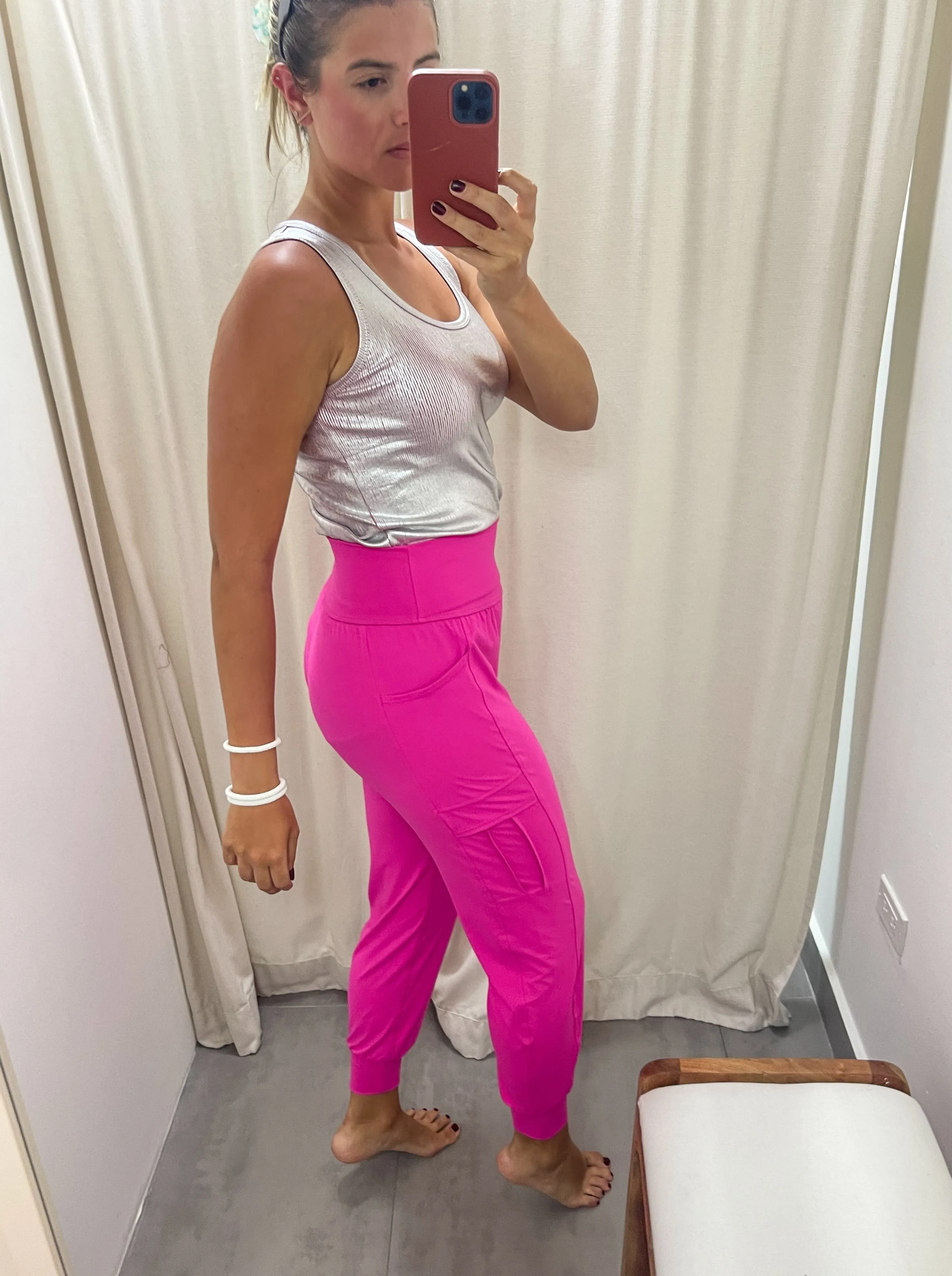 HOT PINK SMOOTH JOGGERS