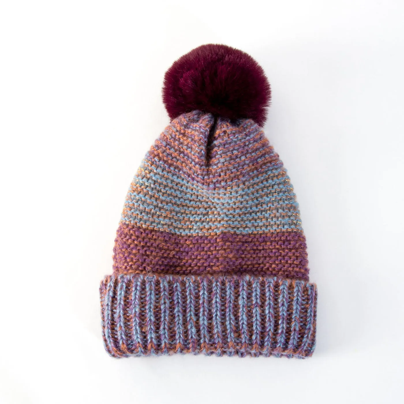Howard's Jewelry Tatum Striped Knit Hat