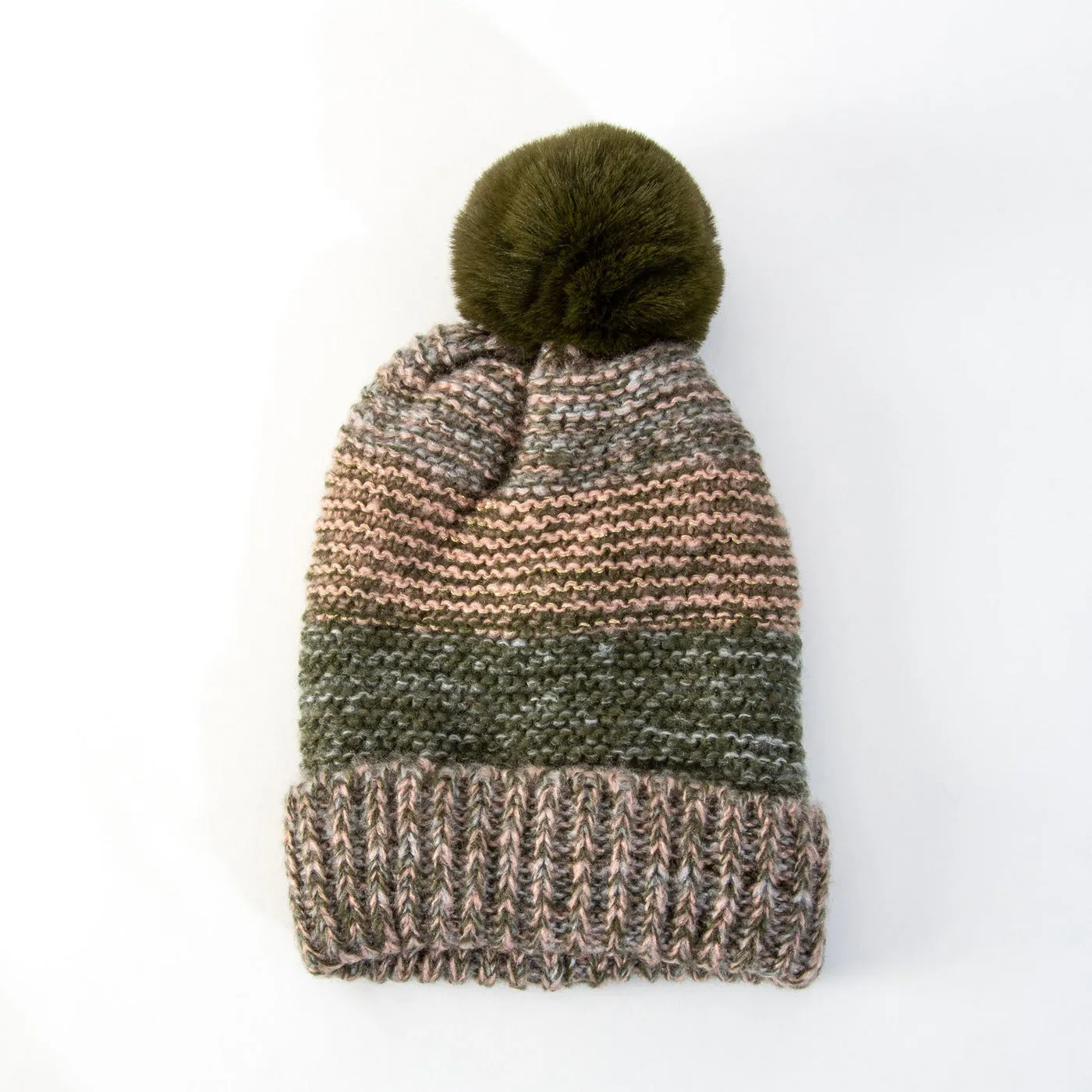Howard's Jewelry Tatum Striped Knit Hat