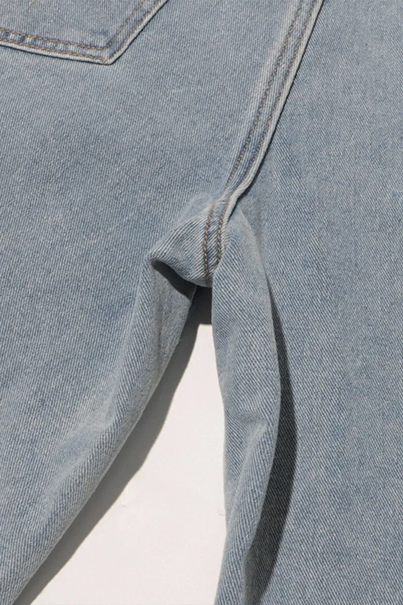 HPT1153 Floral Denim Embroidery Jeans Pant