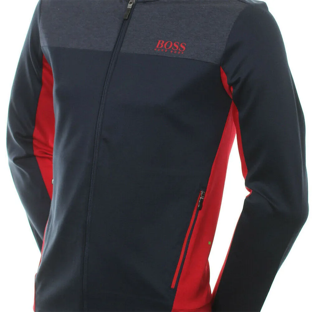Hugo Boss Green Men's Premium Zip Up Sweatshirt Track Jacket