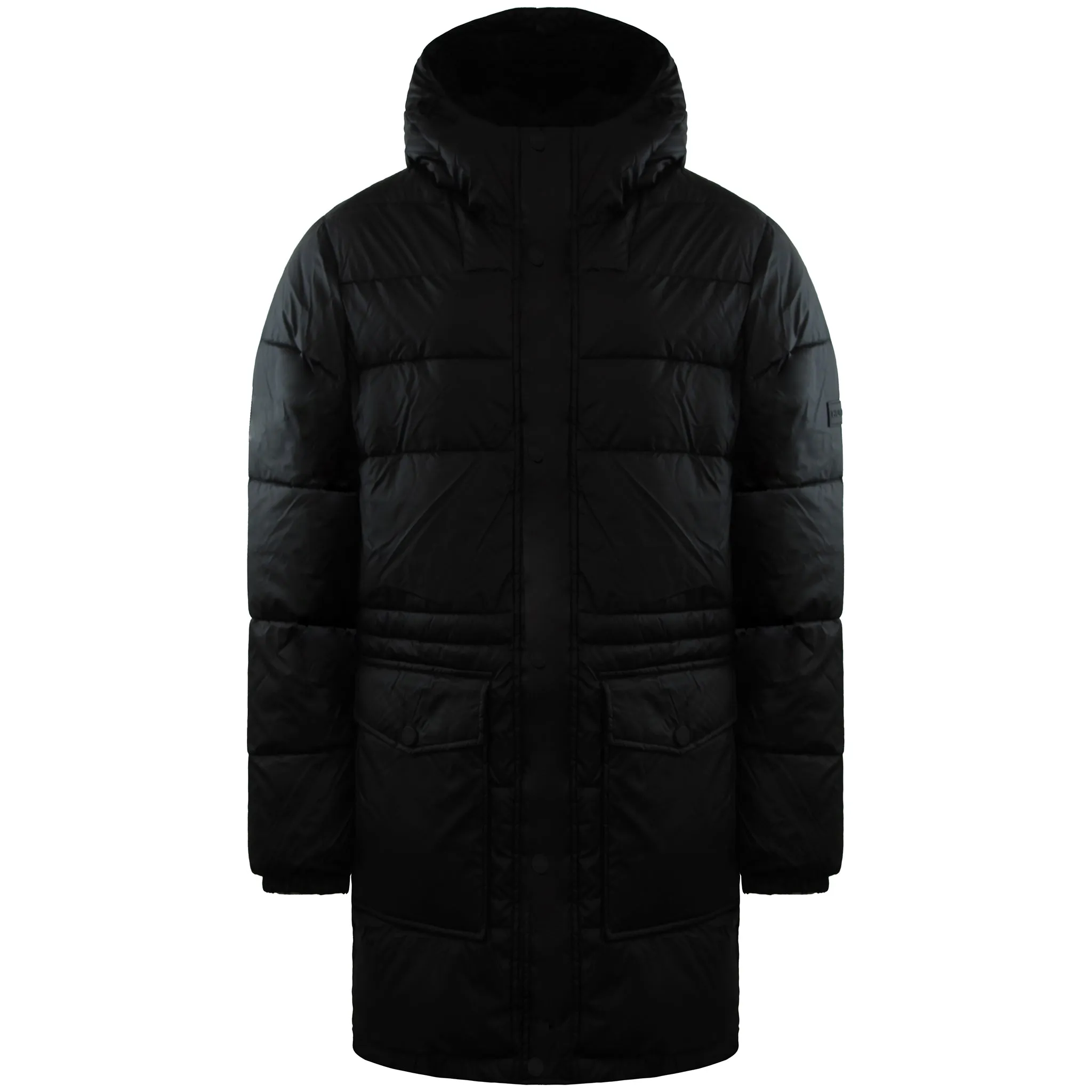 Hunter Interpid Mens Black Long Puffer Jacket