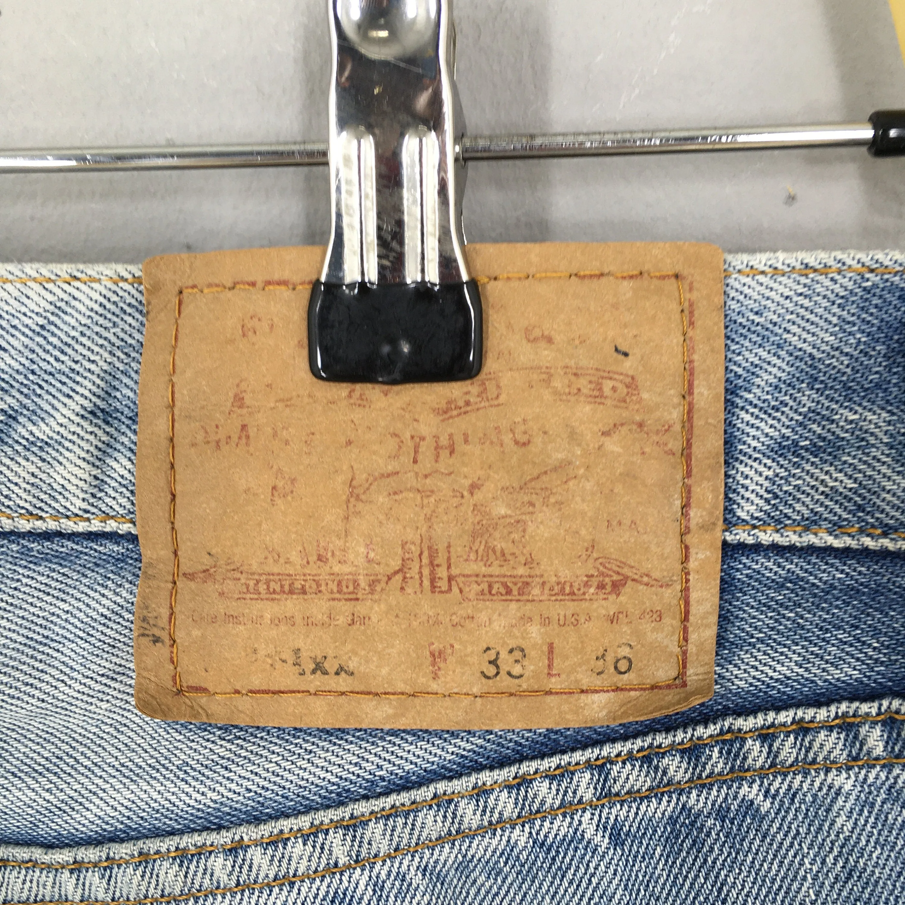 Levis 501XX Blue Acid Distressed Jeans Size 30x33