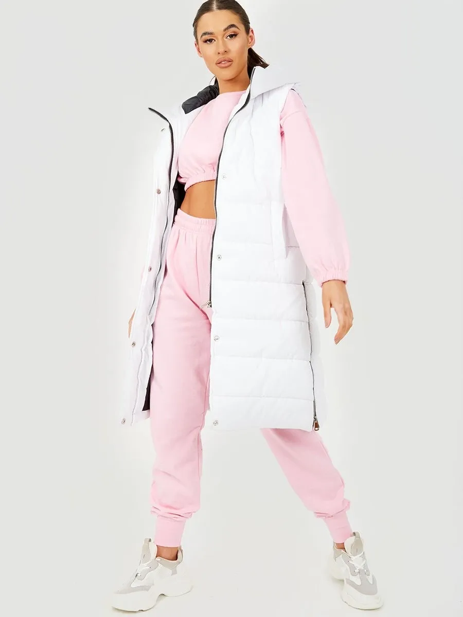 Longline Padded Hooded Gilet - Jayla