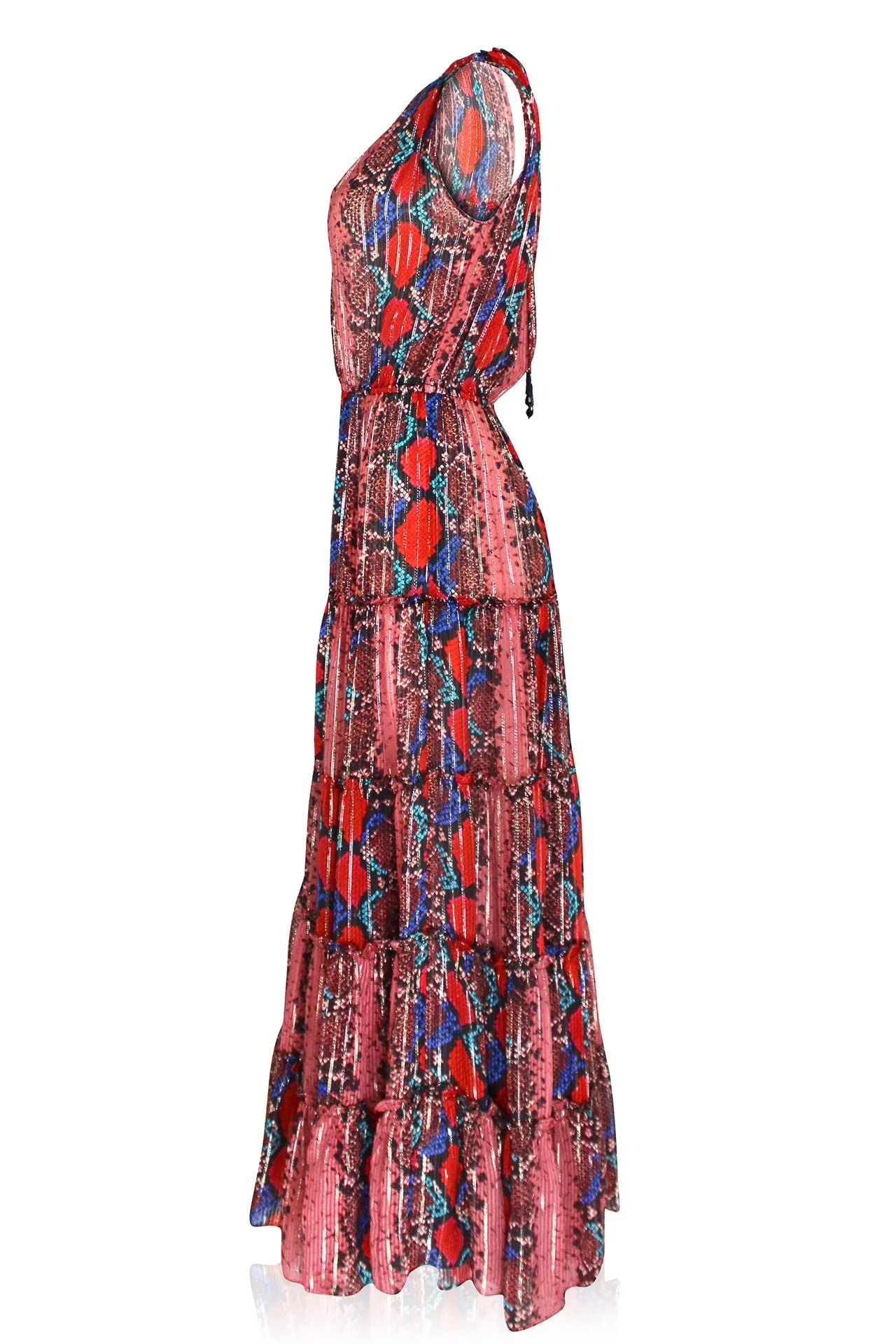 Maxi Dress in Snake Print