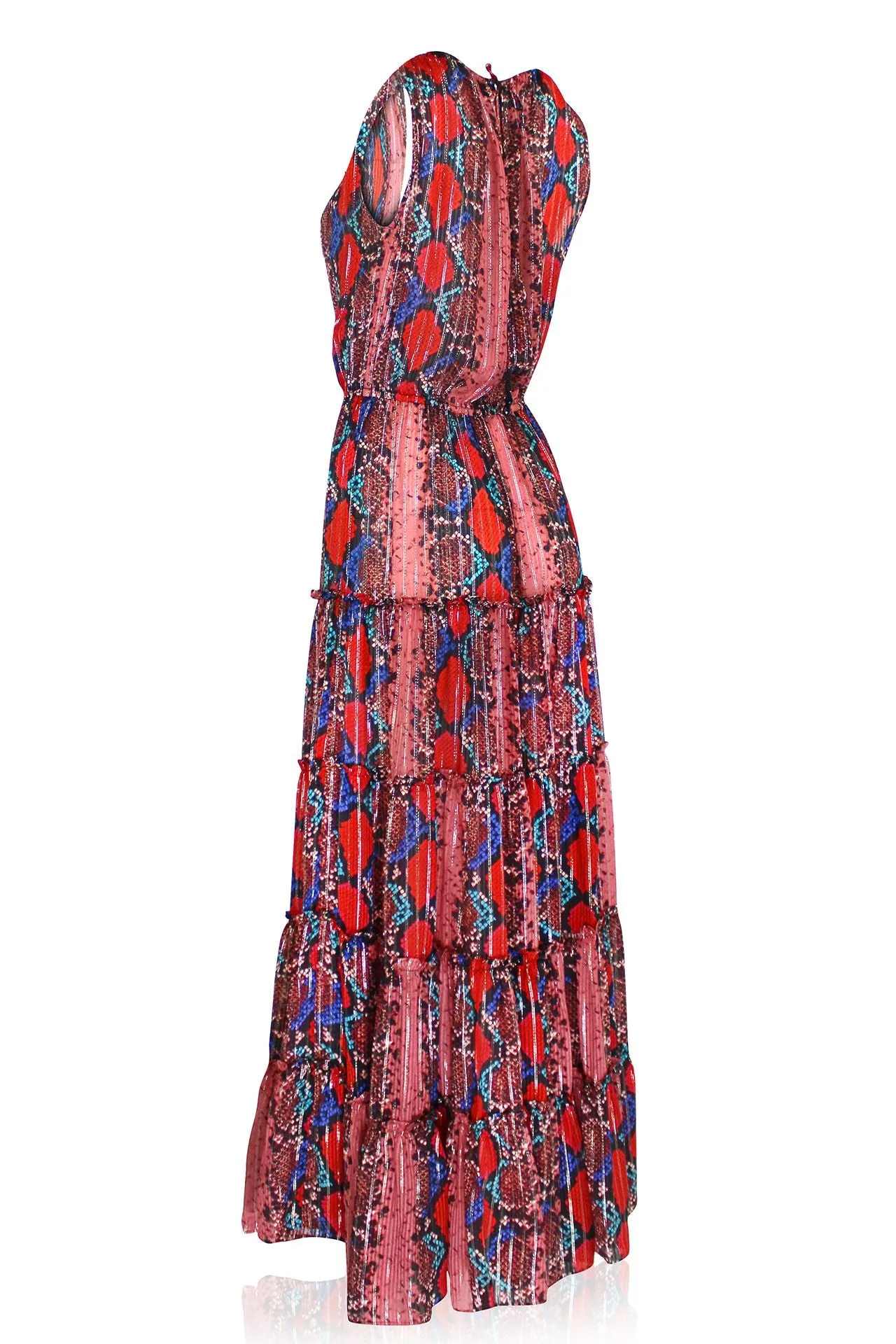 Maxi Dress in Snake Print