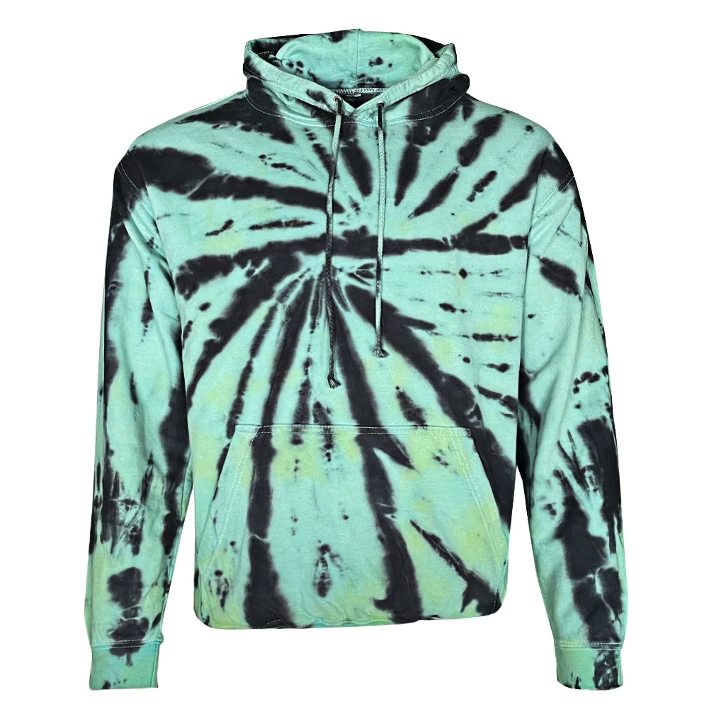 Men's Hoodie Tie Dye Casual Pullover Drawstring Front Pocket Hooded Sweatshirt