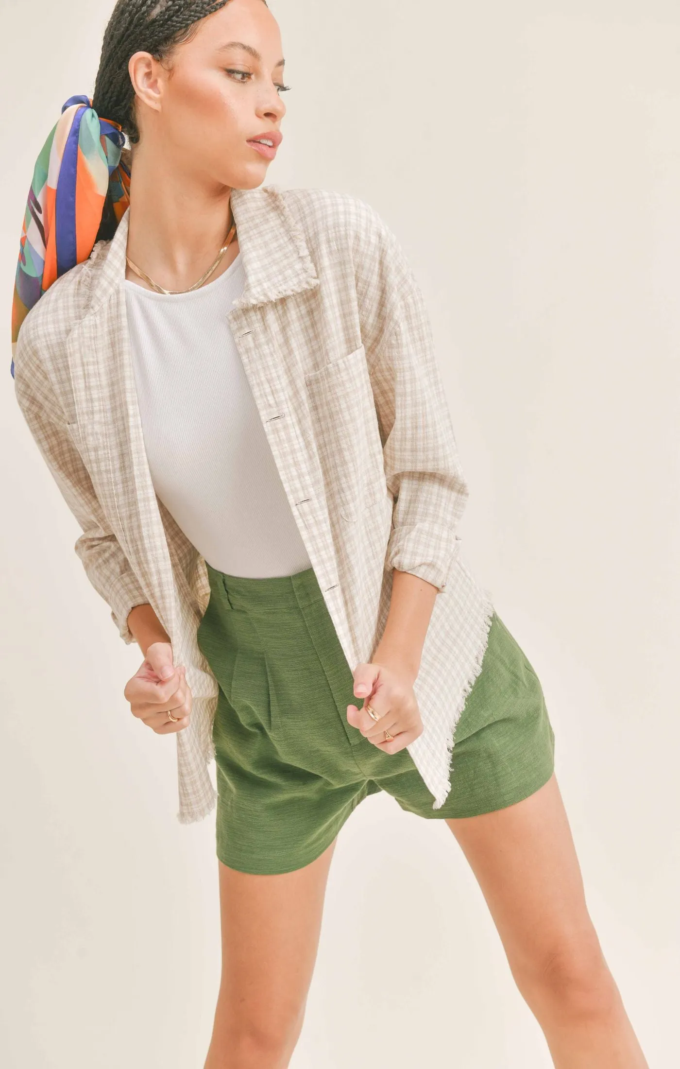 Morning Coffee Plaid Shacket