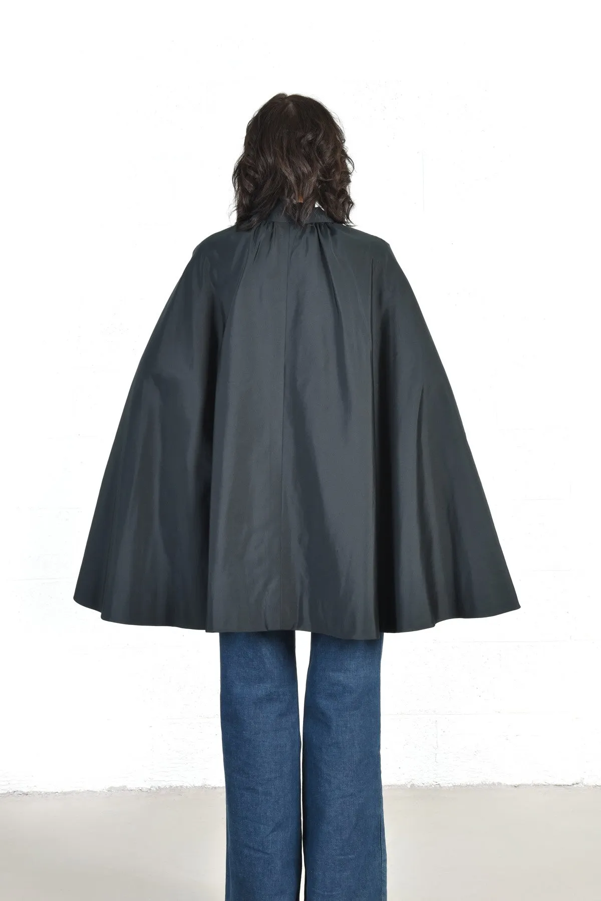 Pauline Trigére Silk Swing Cape